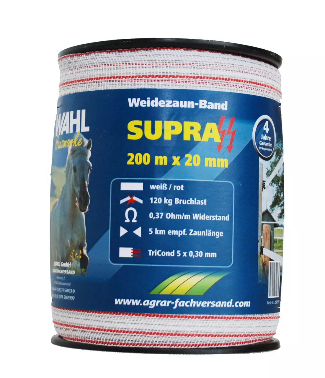WAHL-FENCE Weidezaunband - SUPRA 20 mm / 200 m