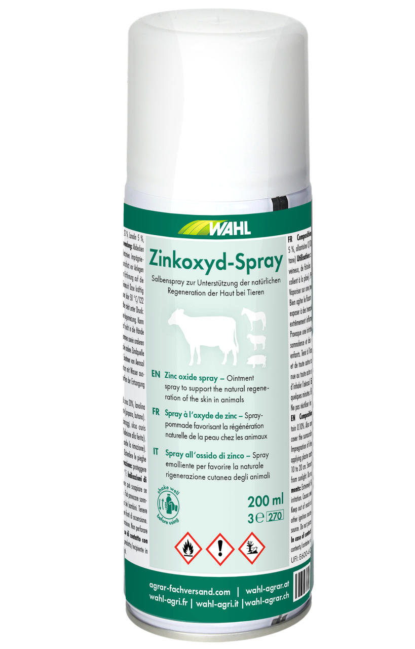 WAHL-Hausmarke Zinkoxyd-Salben-Spray, 200 ml