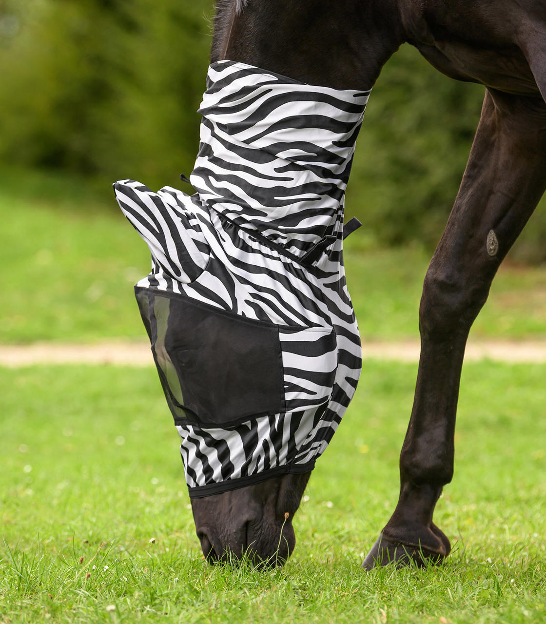 Waldhausen Maschera antimosche anti-eczema Zebra