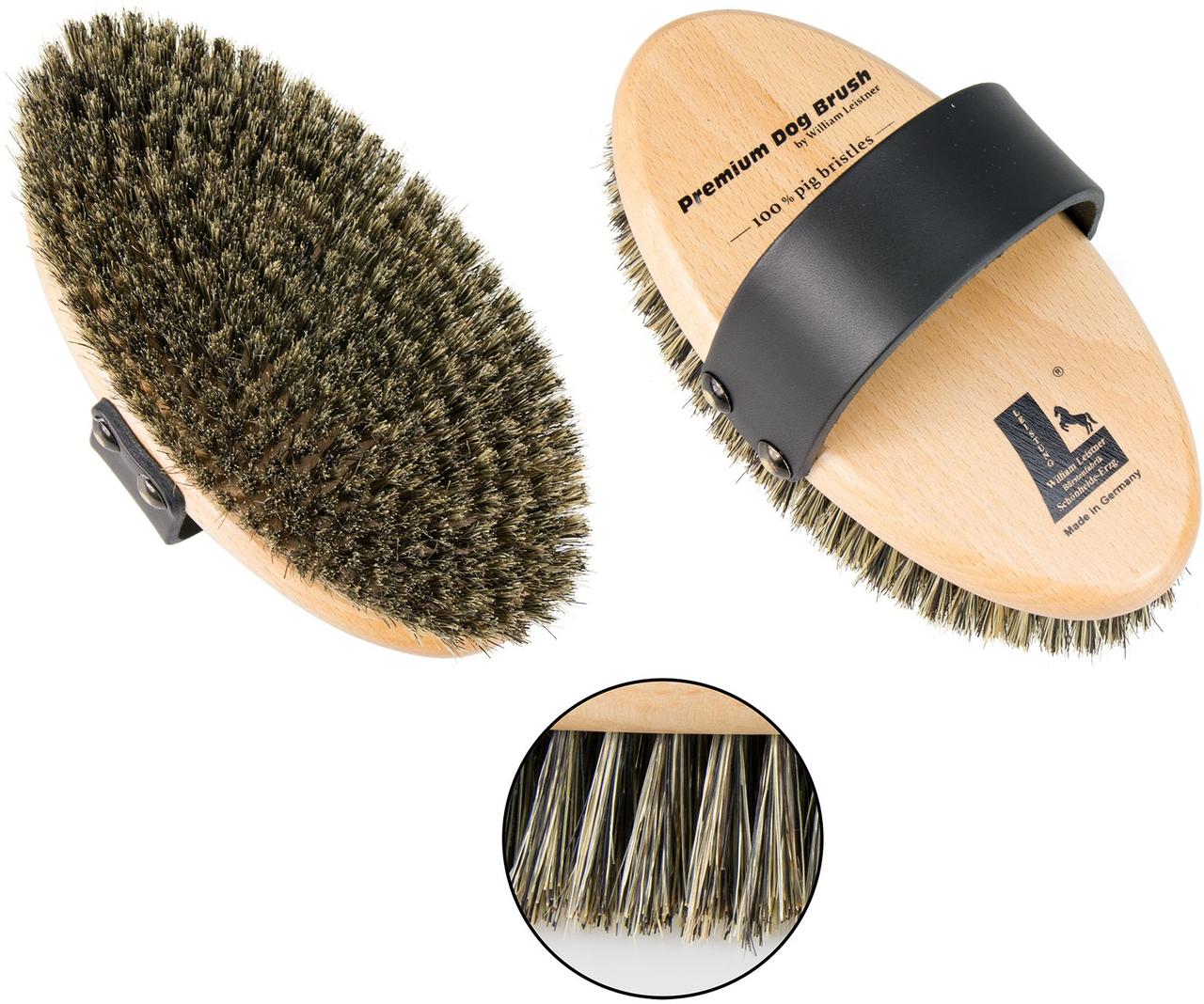 Leistner Premium Dog Brush 160×81mm medium-straff