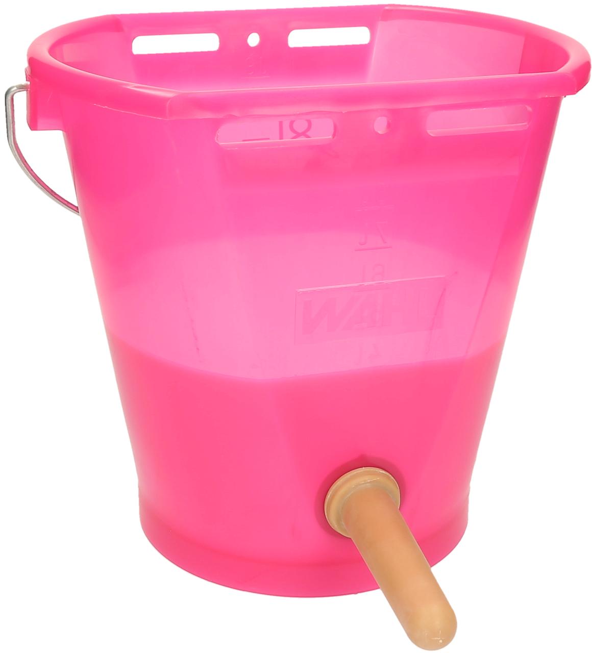 Hiko Kälbertränkeeimer-Set transparent, Pink
