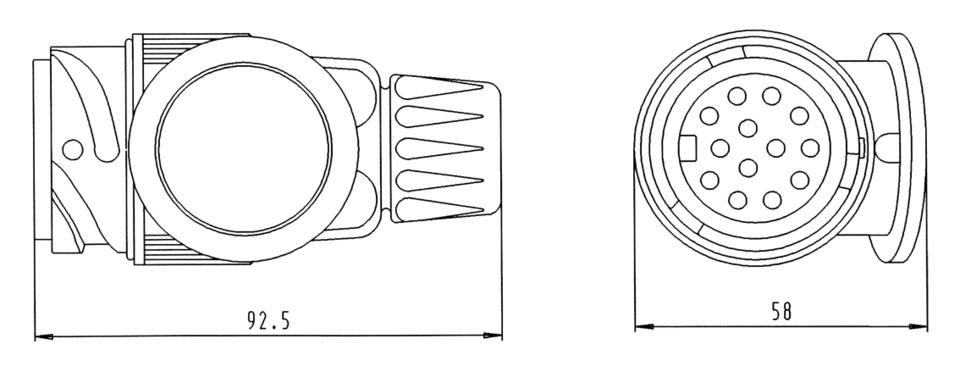 Erich Jaeger Stecker 13-Polig/12V