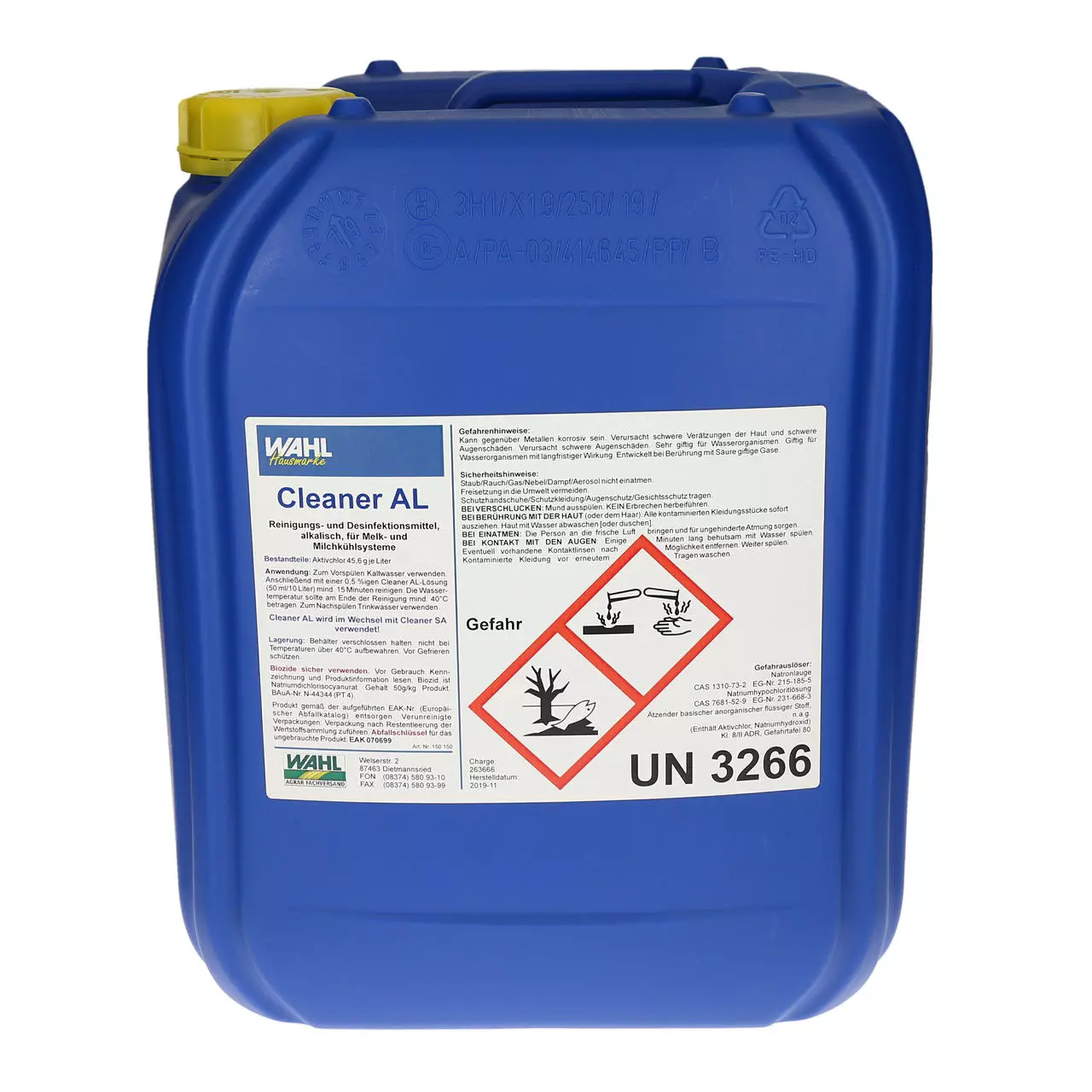 WAHL-Hausmarke Reinigungsmittel Cleaner AL, 250 kg WAHL-Hausmarke Reinigungsmittel Cleaner AL, 250 kg