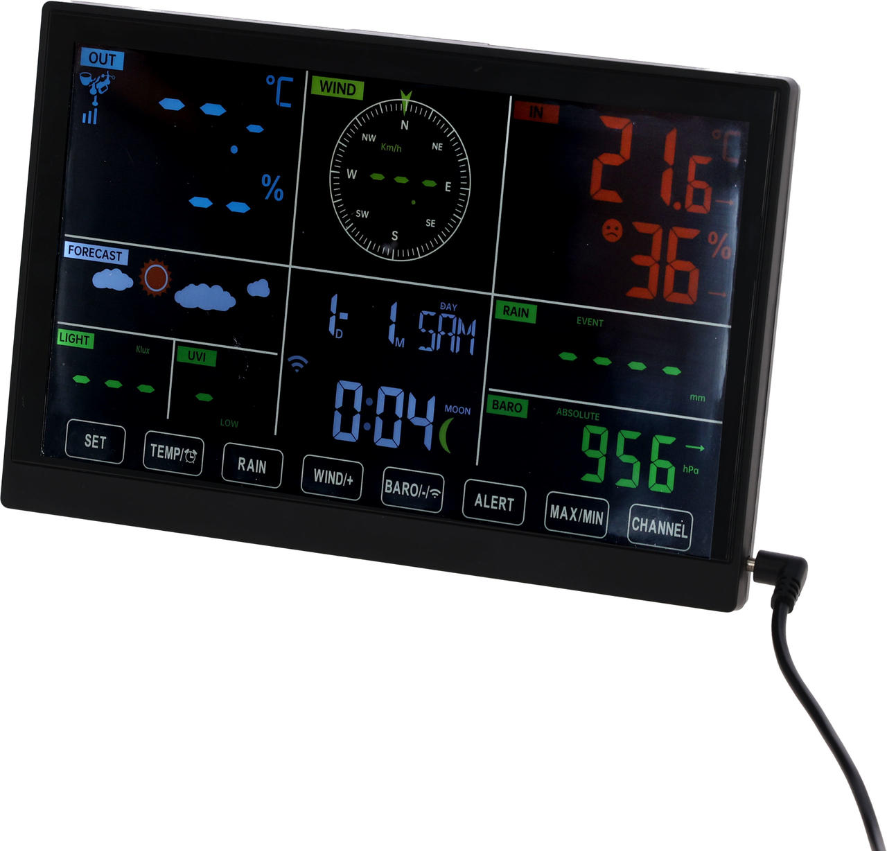 Kerbl Stazione Meteo Digitale 7 in 1 con funzione WiFi
