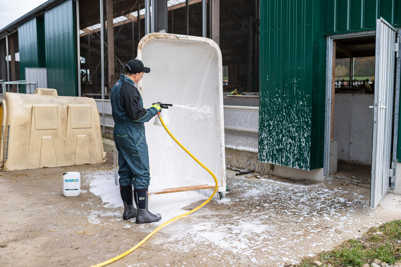 Spruzzino disinfettante - risciacquo automatico