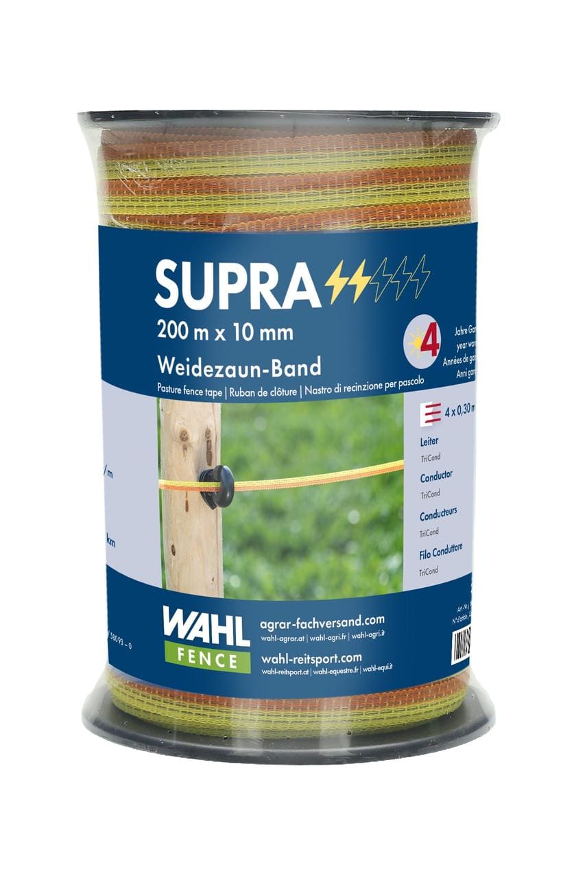 WAHL-FENCE Weidezaunband SUPRA 10 mm / 200 m