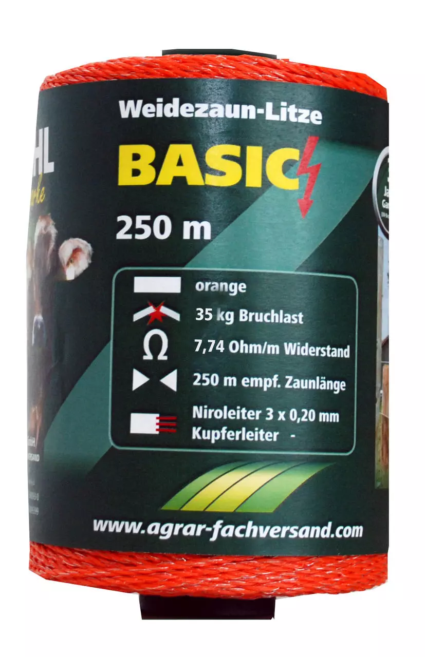 WAHL-FENCE Weidezaunlitze - Basic - 250 m - orange