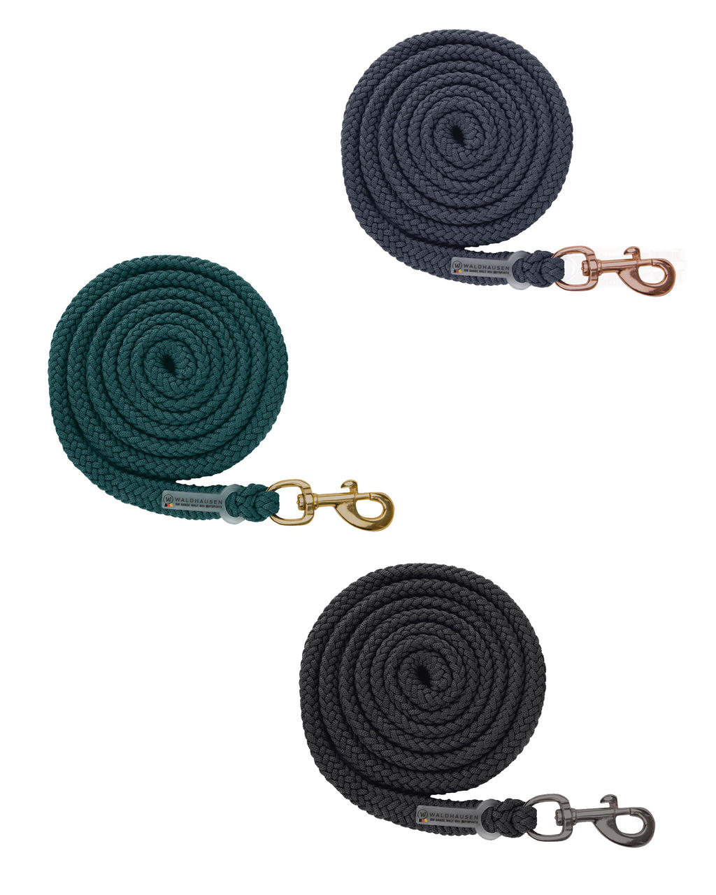 Waldhausen Anbindestrick Modern Rosé mit Karabiner Waldhausen Anbindestrick Modern Rosé mit Karabiner