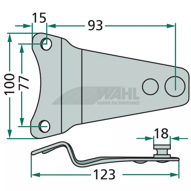 Klingenhalter - 123 mm