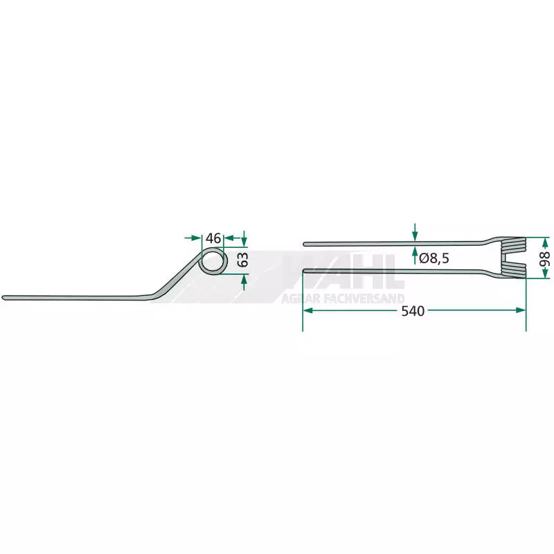 Schwaderzinken 540x98mm