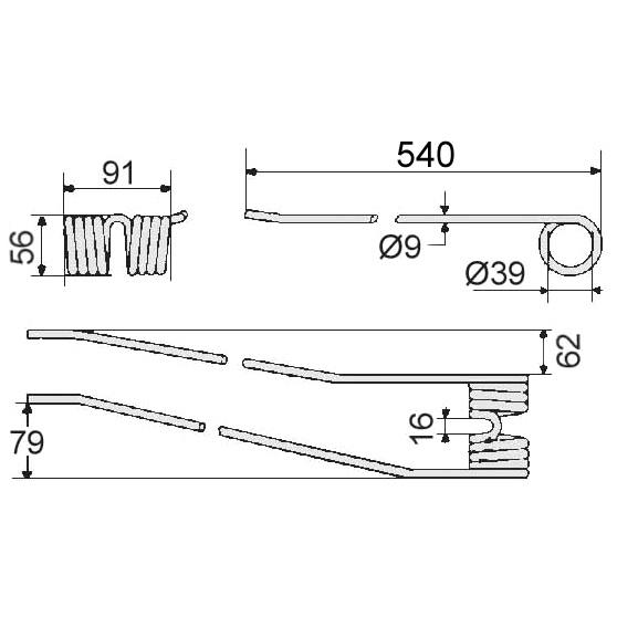 Schwaderzinken FELLA ab Bj. 86- TS 210