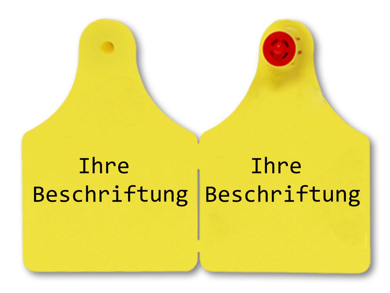 Caisley FLEXOPLUS - Ohrenmarke D/D 25 Stück rot