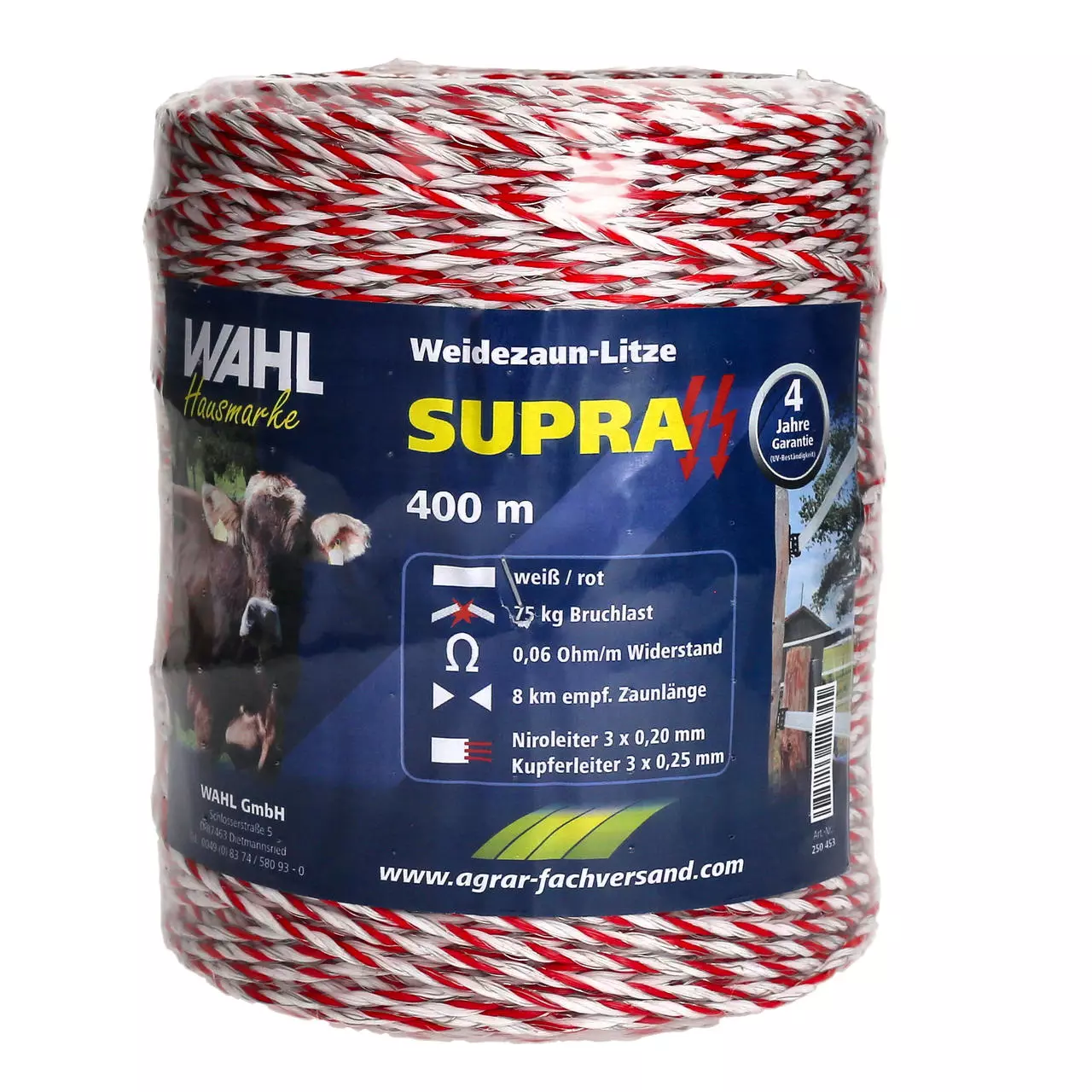 WAHL-FENCE Weidezaunlitze - SUPRA - 400 m