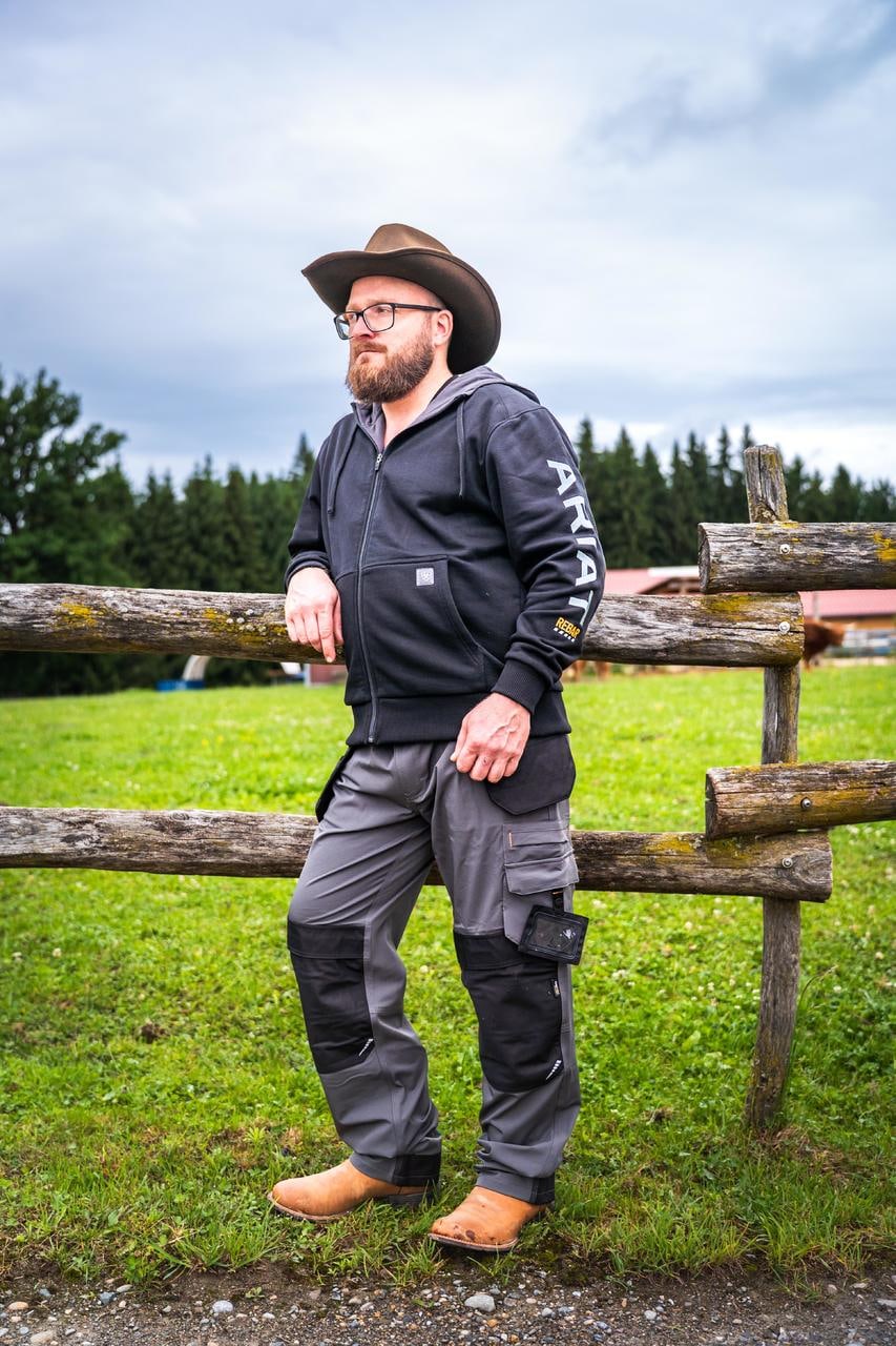 ARIAT Felpa con cappuccio con zip integrale Rebar All-Weather