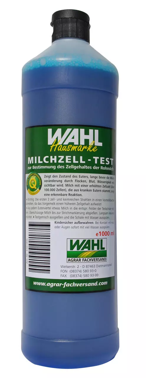 WAHL-Hausmarke Milchzelltest blau, 1l
