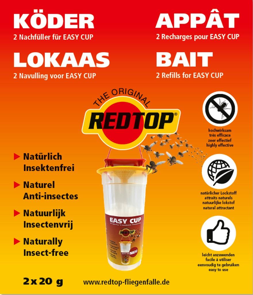 REDTOP Easy Cup - Ricarica esca attrattiva per mosche