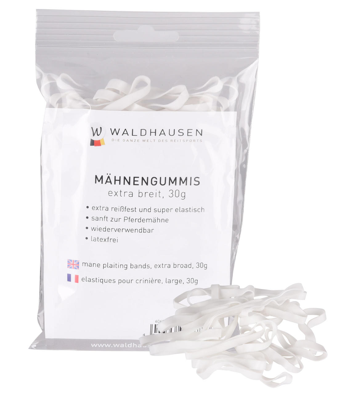 Waldhausen Elastiques pour crinière, extra larges Waldhausen Elastiques pour crinière, extra larges