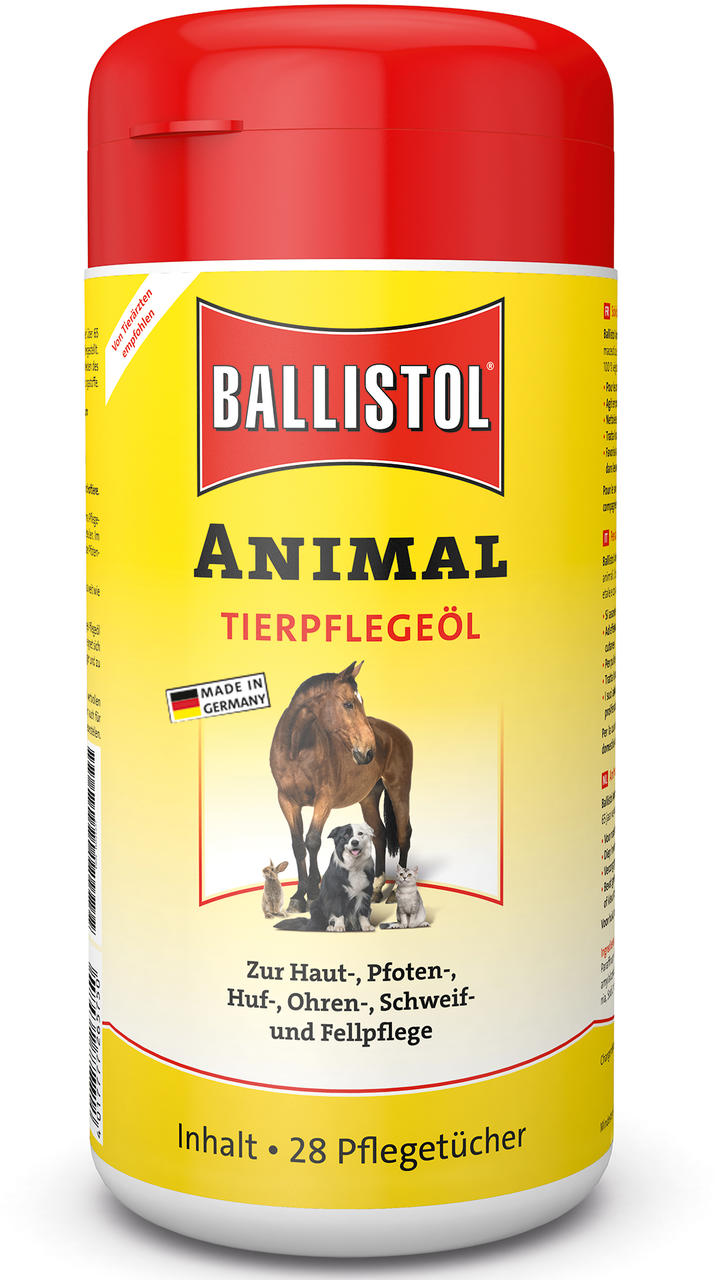 Ballistol Animal Tierpflegeöl Tücher, Spenderbox Ballistol Animal Tierpflegeöl Tücher, Spenderbox