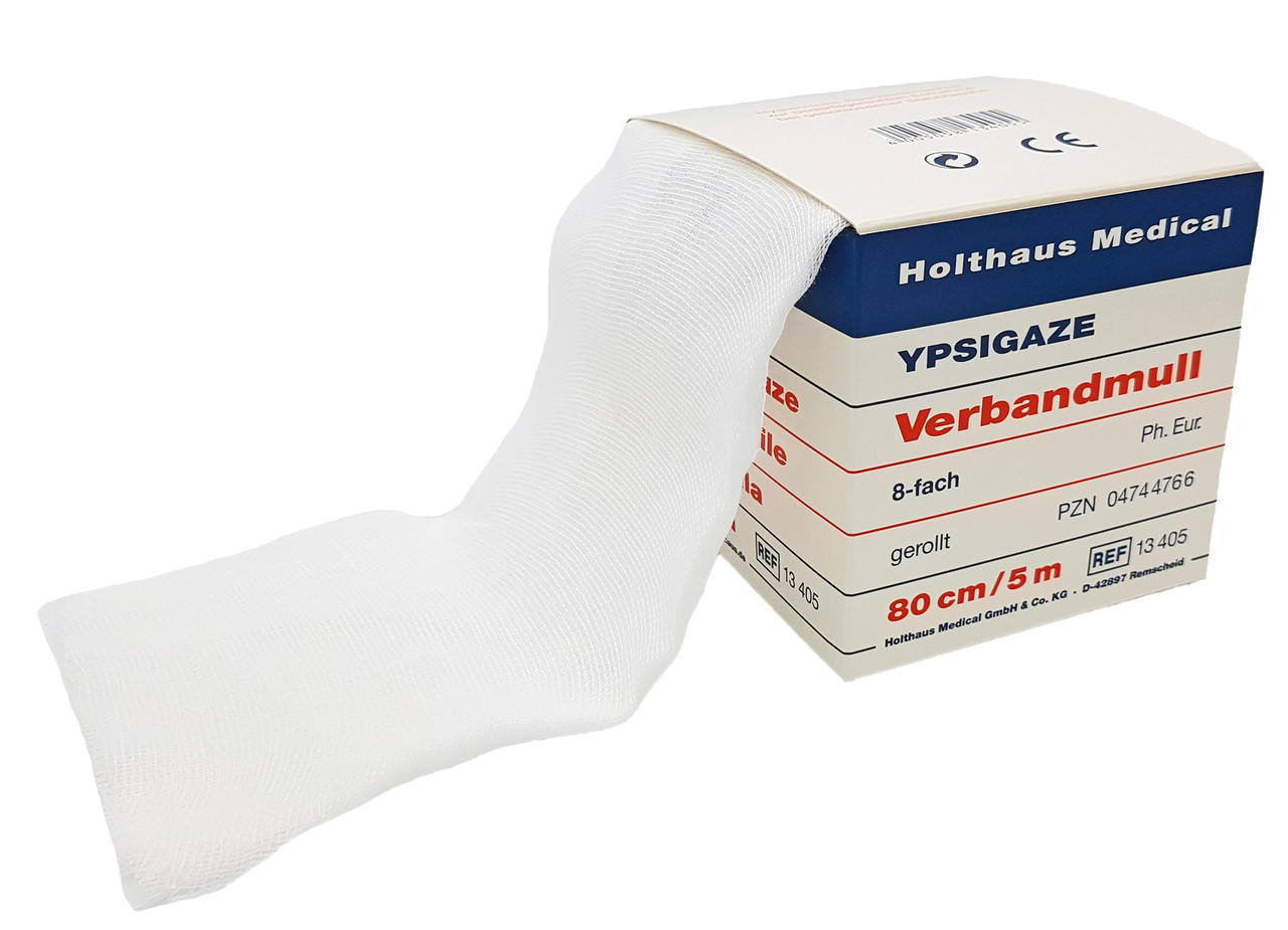 Holthaus Garza per medicazioni YPSIGAZE 80 cm × 5 m Holthaus Garza per medicazioni YPSIGAZE 80 cm × 5 m