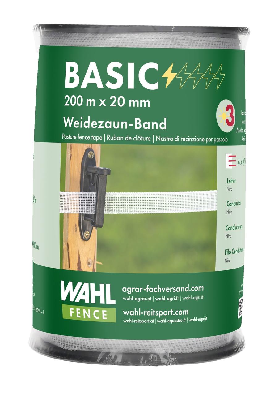 WAHL-FENCE Weidezaunband - BASIC - 20 mm / 200 m WAHL-FENCE Weidezaunband - BASIC - 20 mm / 200 m