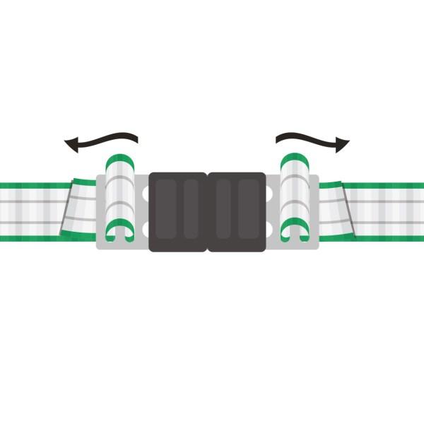 Litzclip Connettori per nastro - 40 mm, Inox ®