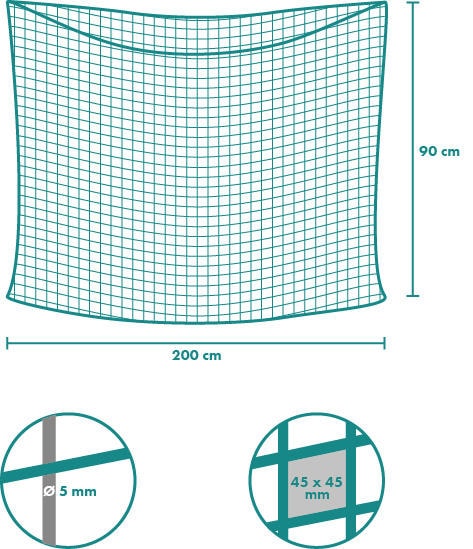 Sac à foin 45×45 mm mailles Sac à foin 45×45 mm mailles