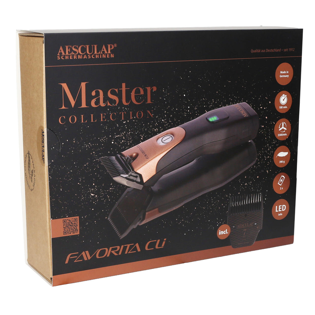 Aesculap Tondeuse sur batterie Favorita CLi, 2 batteries