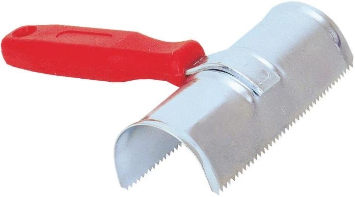 Kerbl Striglia per bovini zincata, semicircolare Kerbl Striglia per bovini zincata, semicircolare