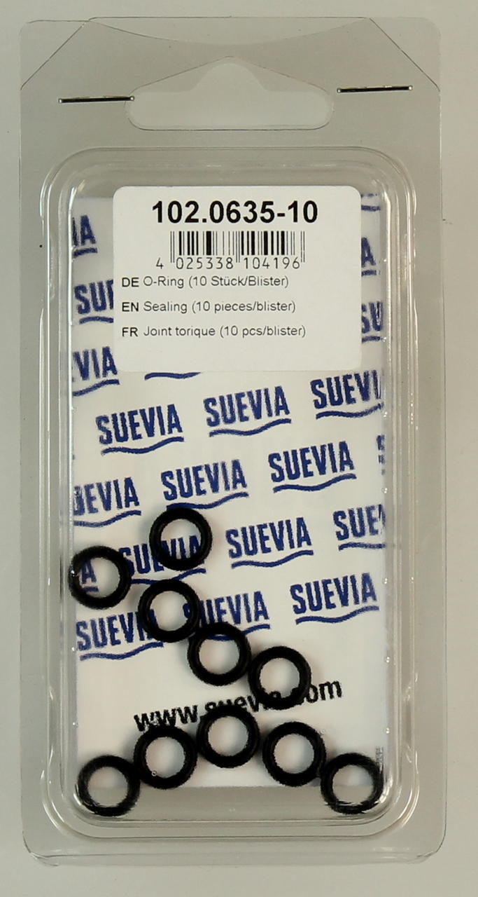 Suevia O-ring 6,5 x 2 mm - 10 pezzi/blister Suevia O-ring 6,5 x 2 mm - 10 pezzi/blister