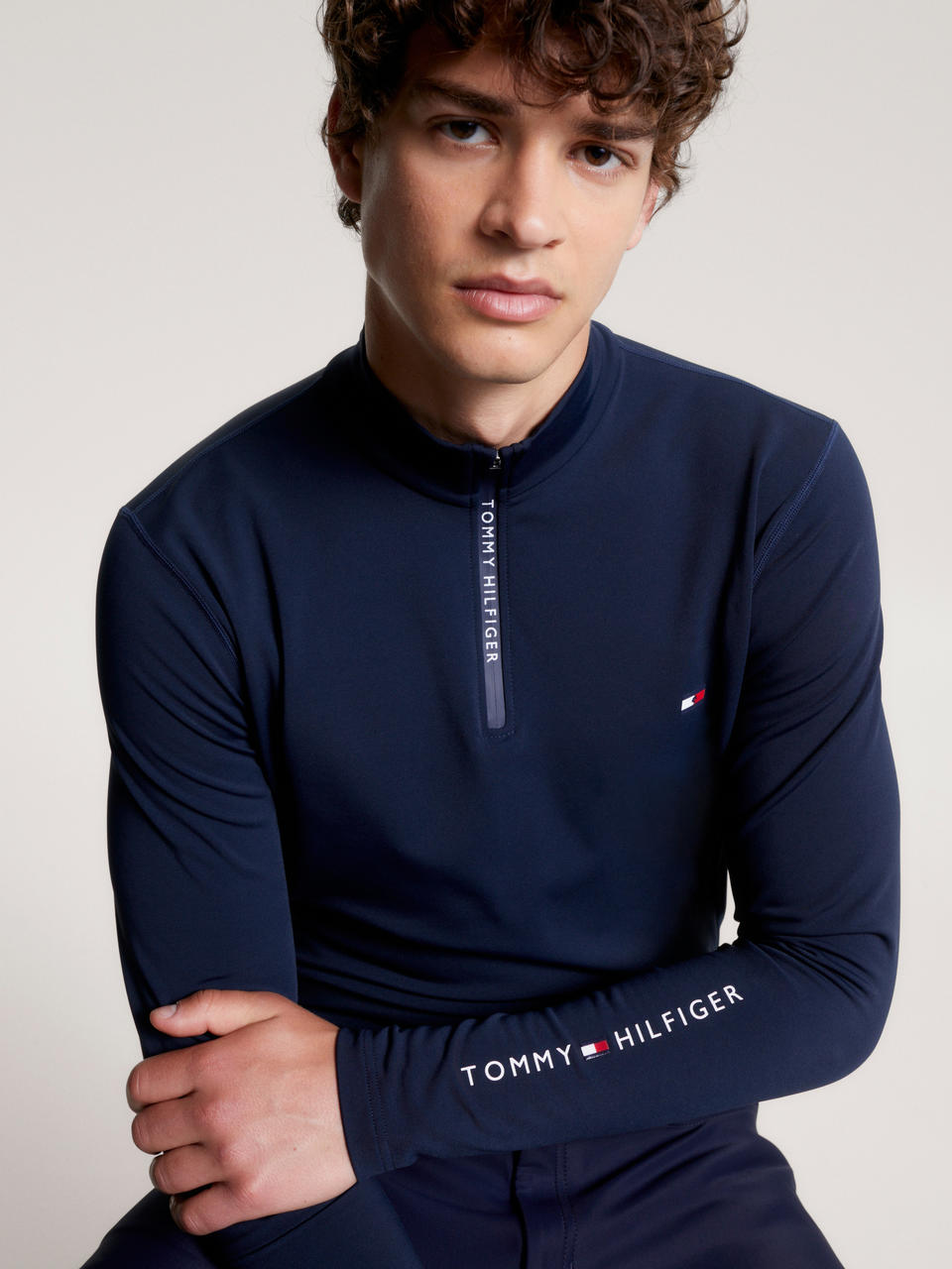 Tommy Hilfiger Uomo 1/4 ZIP Thermo Shirt