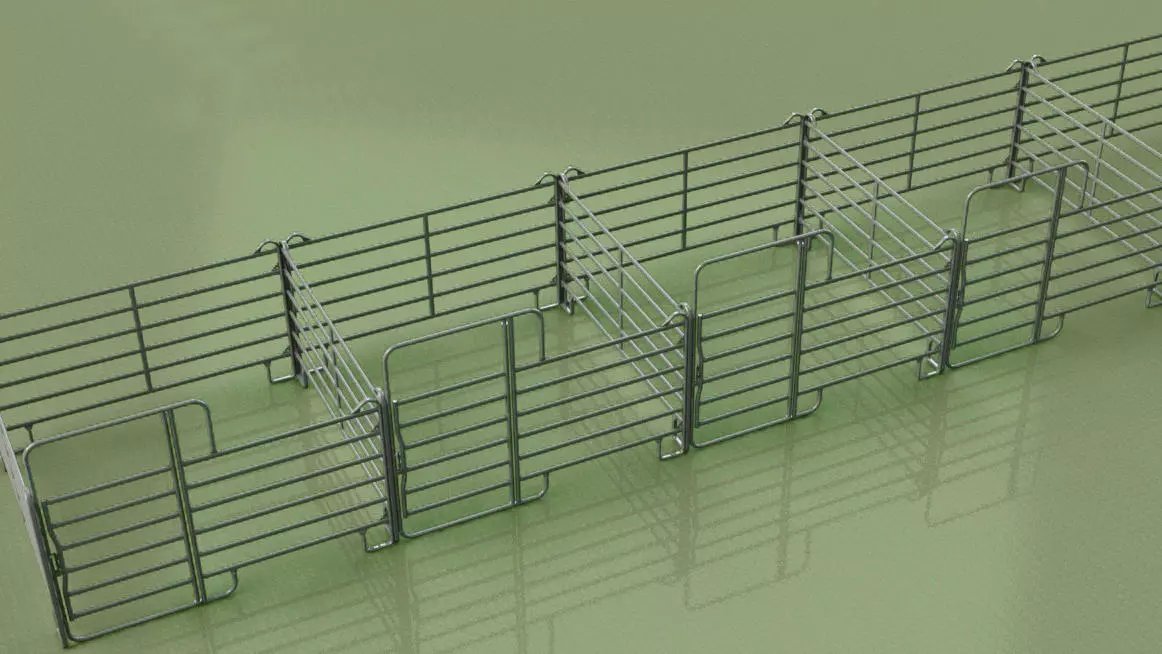 WAHL-FENCE Panel mit Tor 2,4 x 2,2 m Standard
