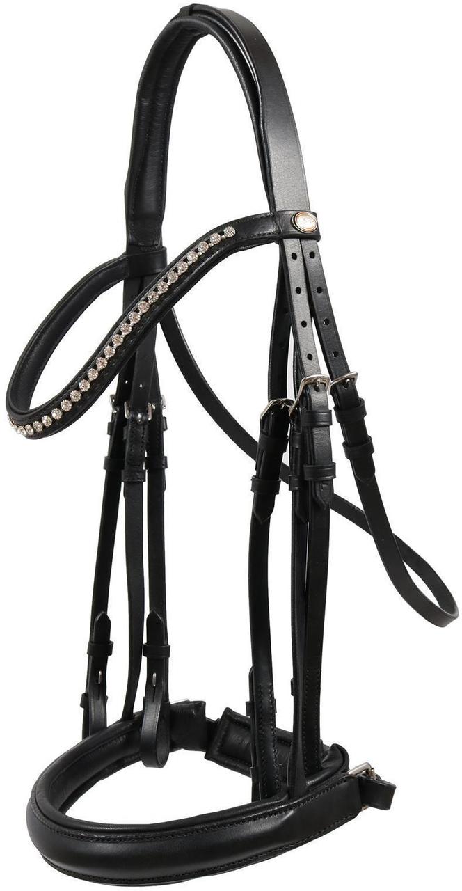 Hans Melzer Kandare Hagen Schwedisch Pony schwarz/silber