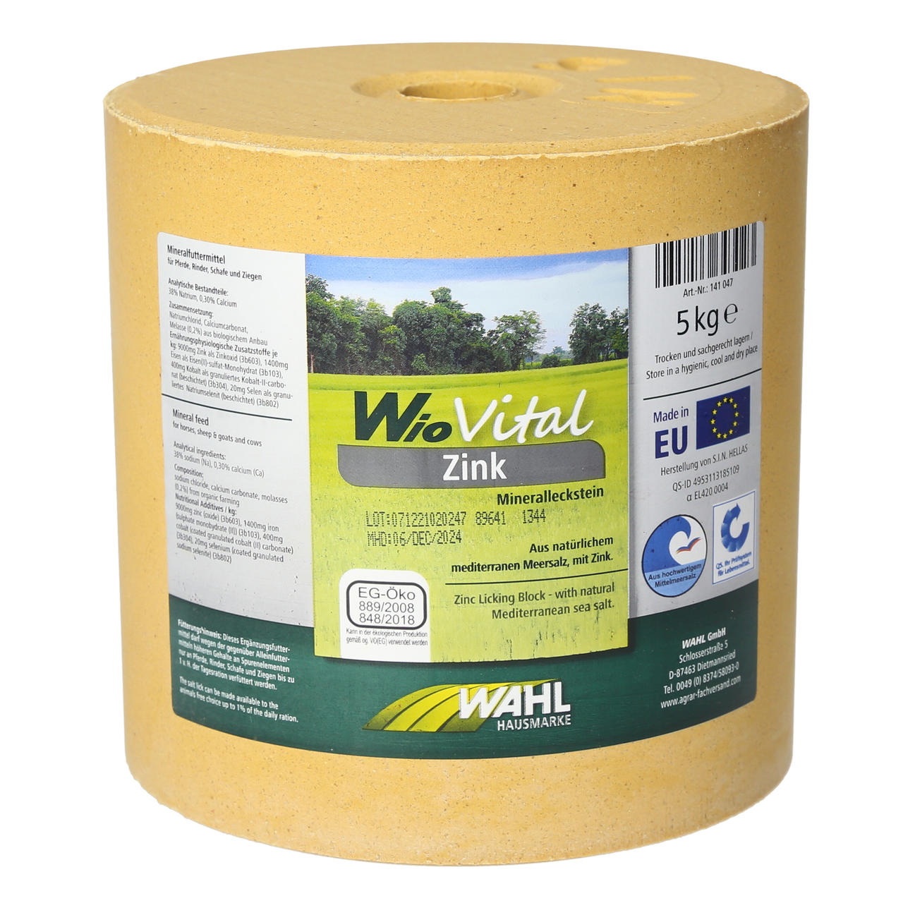WAHL-Hausmarke SET WioVital Blocco di sale allo zinco 4×5 kg WAHL-Hausmarke SET WioVital Blocco di sale allo zinco 4×5 kg