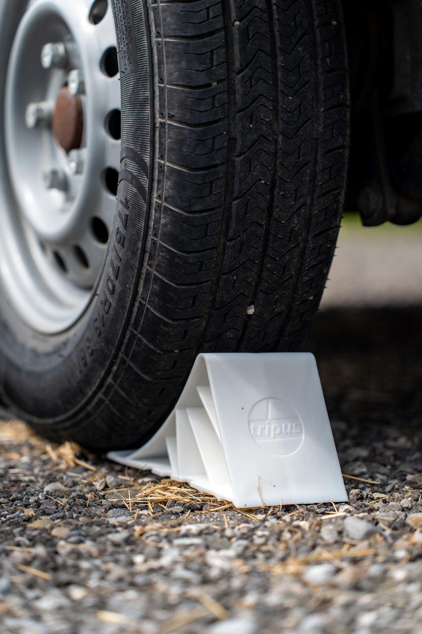 Frielitz Cale de roue en plastique blanc