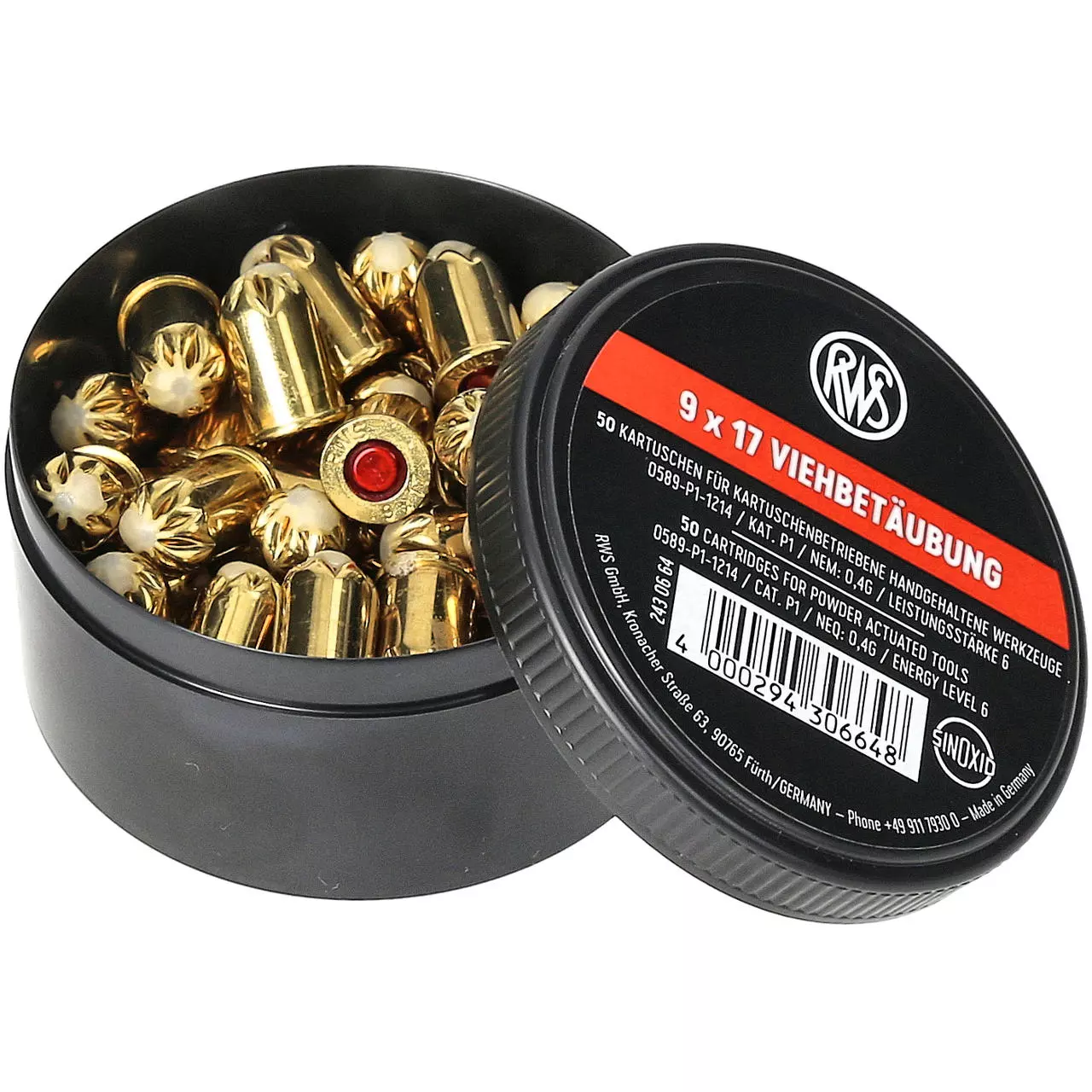 RWS 50 Spezialpatronen Kal. 9x17 rot
