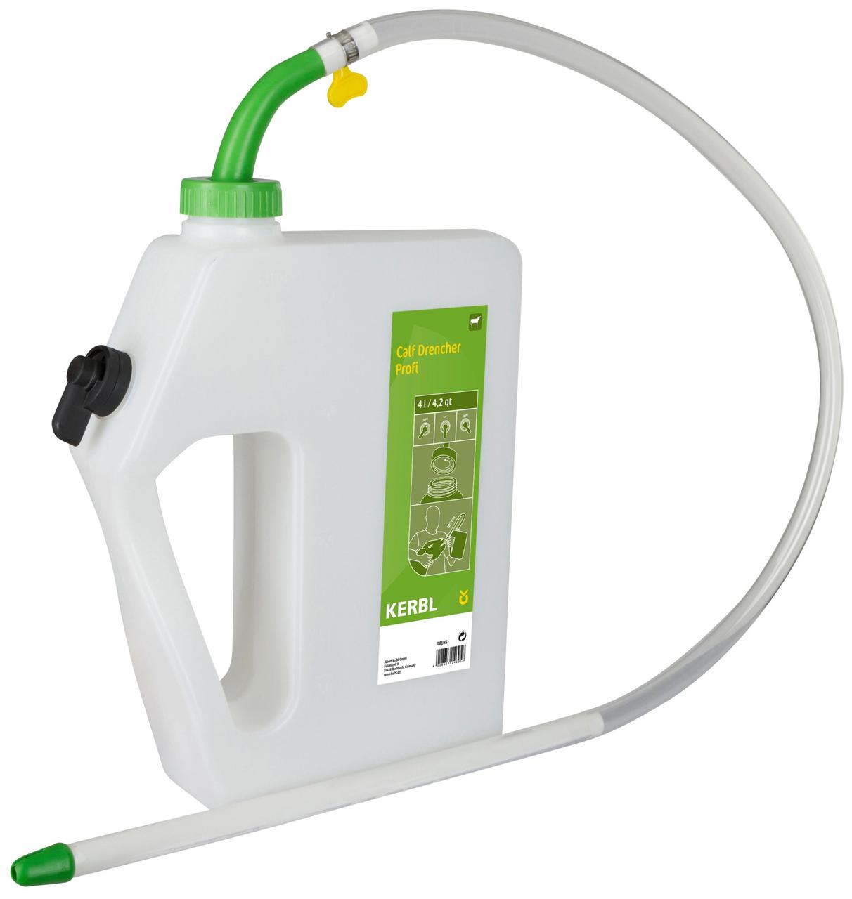 Kerbl Kälberdrencher Profi 4 l, flexible Sonde