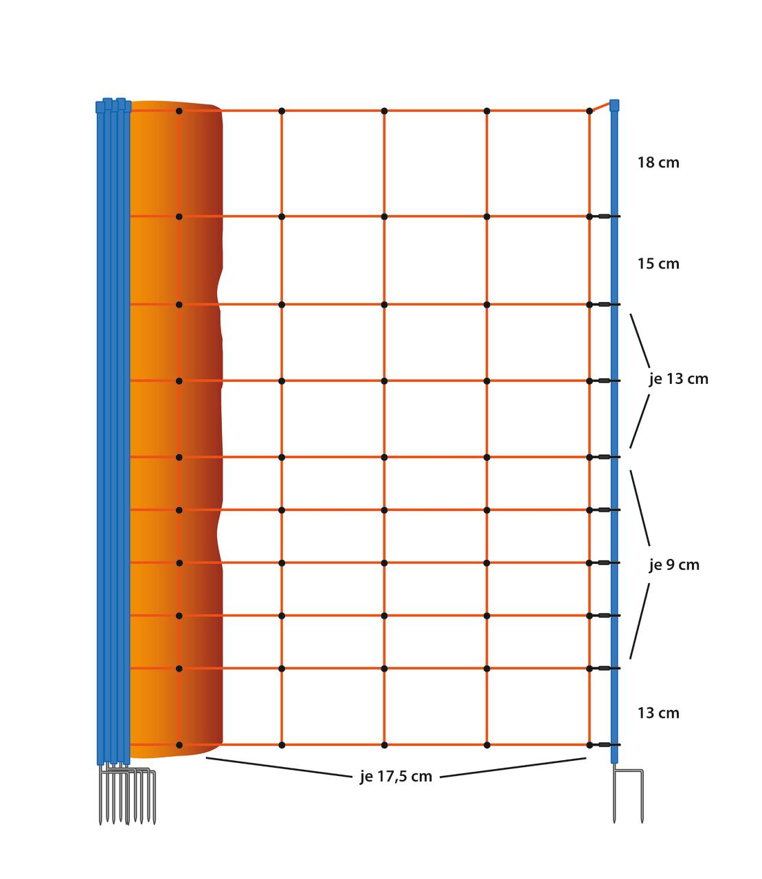 AKO OviNet Premium – rete per ovini, alta 108 cm, lunga 50 m
