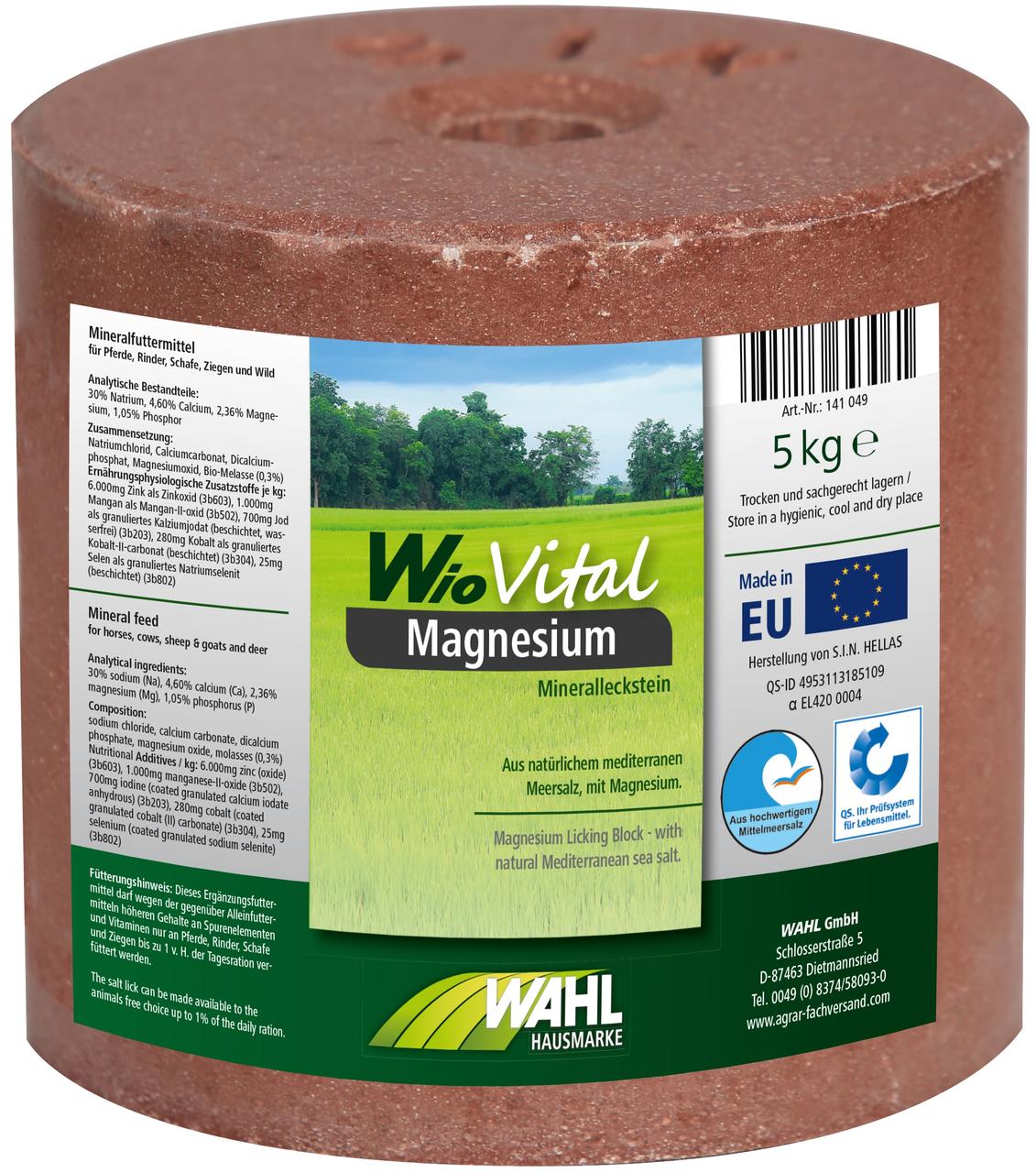 WAHL-Hausmarke WioVital Magnesium Leckstein SET 4×5 kg