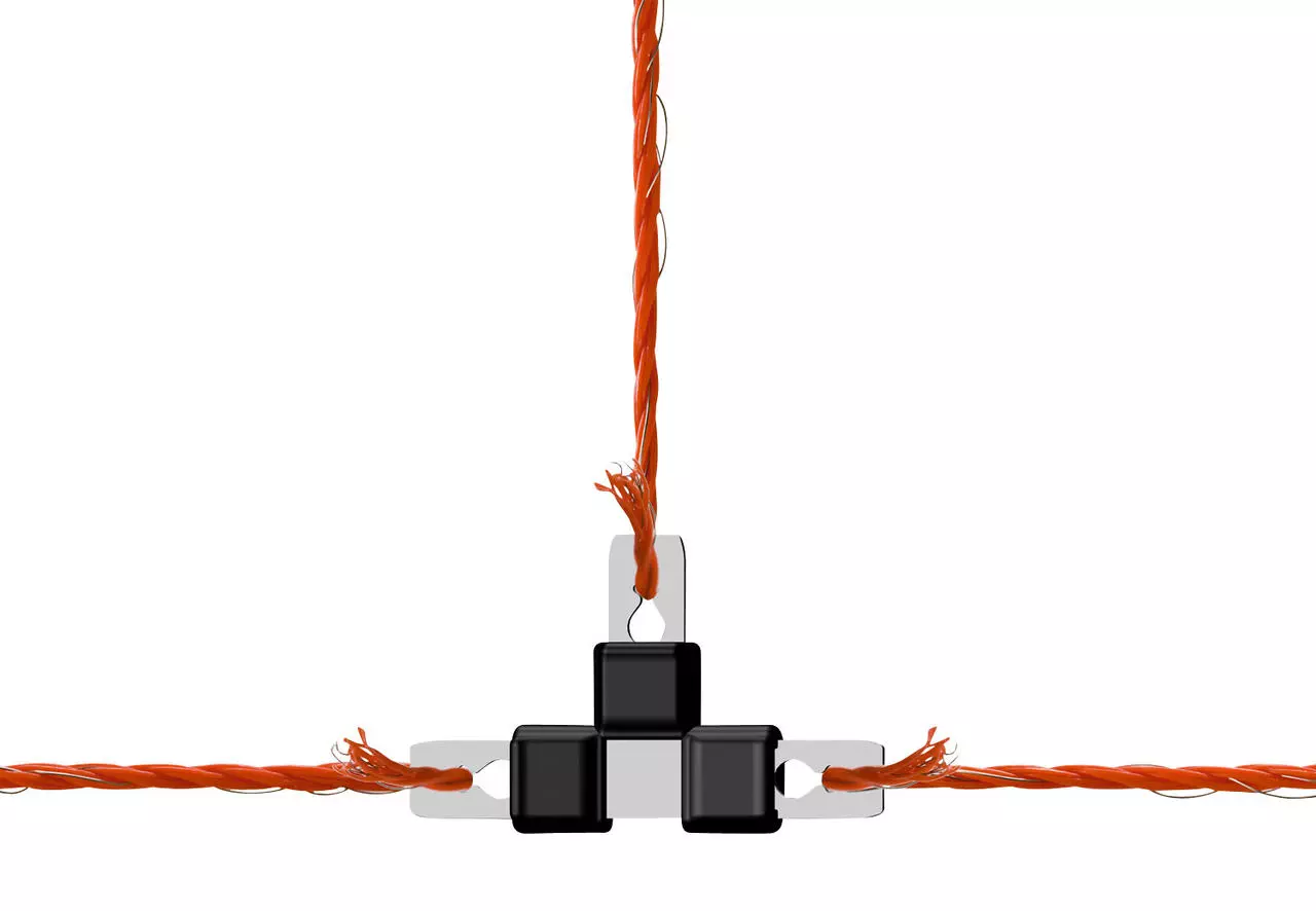 Litzclip Litzen-T-Verbinder 3 mm, 5 Stück