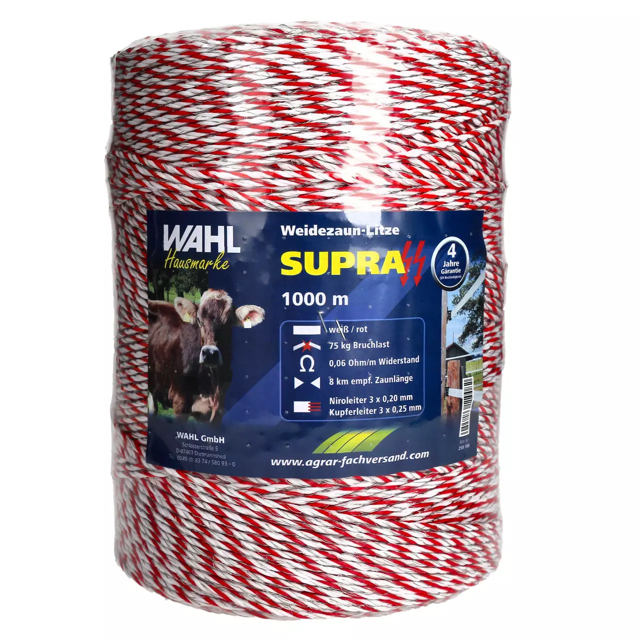 WAHL-FENCE Weidezaunlitze - SUPRA - 1000 m