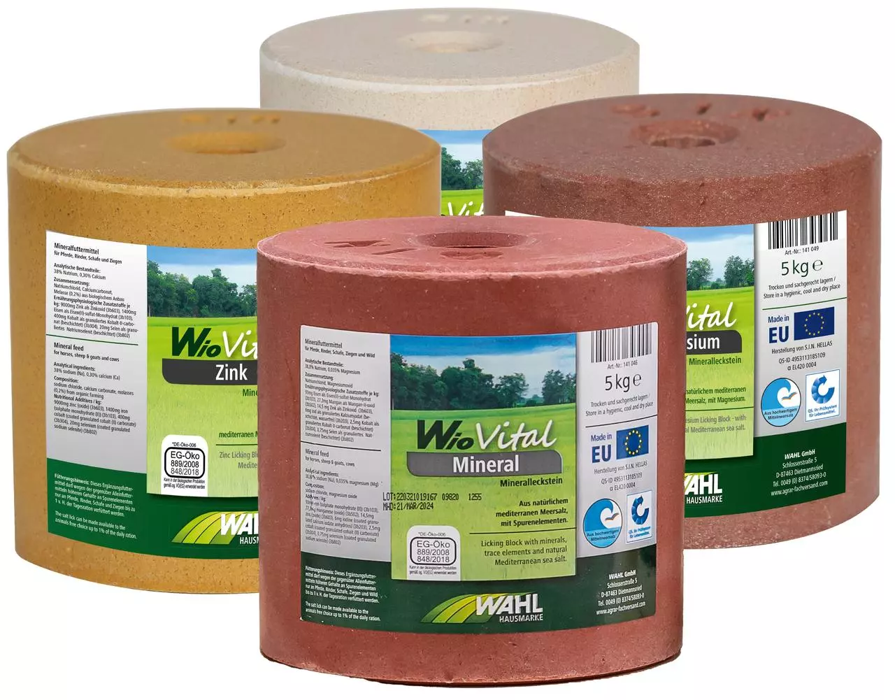 WAHL-Hausmarke WioVital Leckstein MIX 4×5 kg