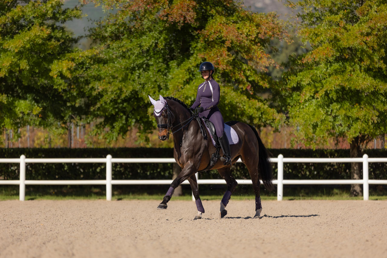 LeMieux Cuscinetto per sella da dressage in pelle scamosciata