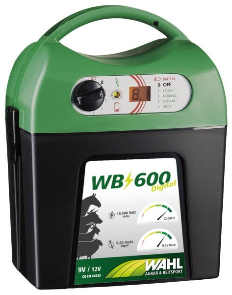 WAHL-Hausmarke WB 600 - 9 V-Batterie Weidezaungerät