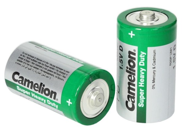 Batterie Zink-Karbon 1,5 V, D Mono,2 St.
