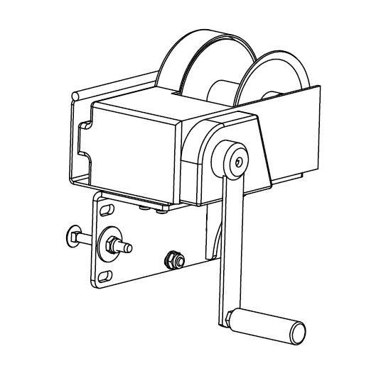 Umbausatz von 750 auf 950 kg Winde + AbT