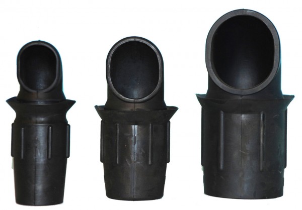 Gummi-Einlaufbogen 40/40/49mm passend