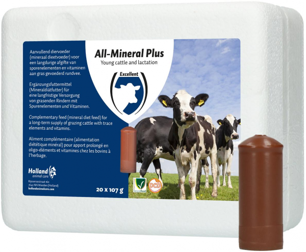 Holland Animal Care ALL MINERAL Plus - 20 Boli à 107g