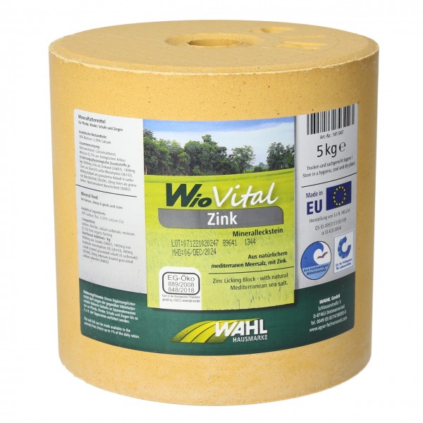 WAHL-Hausmarke WioVital Zink Leckstein SET 4×5 kg WAHL-Hausmarke WioVital Zink Leckstein SET 4×5 kg