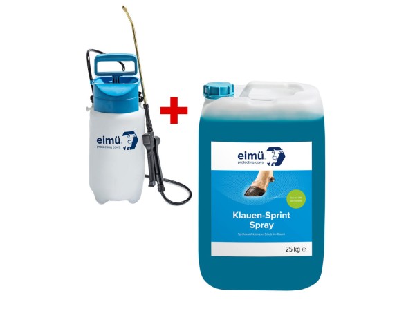 eimü Klauen-Sprint Spray 25 kg mit Sprühgerät