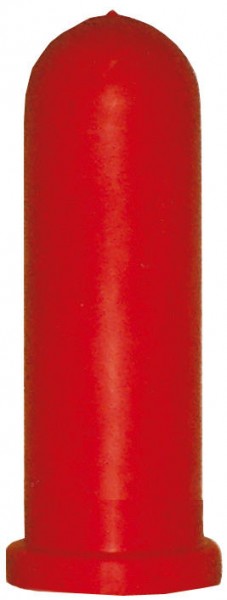 Kälberzapfen 100mm - rot, kurz, zylindr.